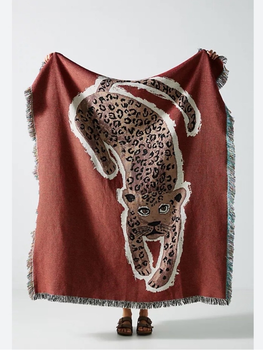 100% cotton reversible knit throw